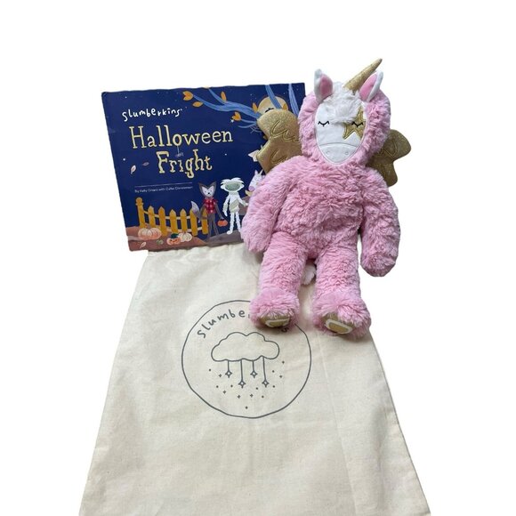 Slumberkins Pegasus Kin Plush And Book Halloween Limited Edition - Picture 1 of 7